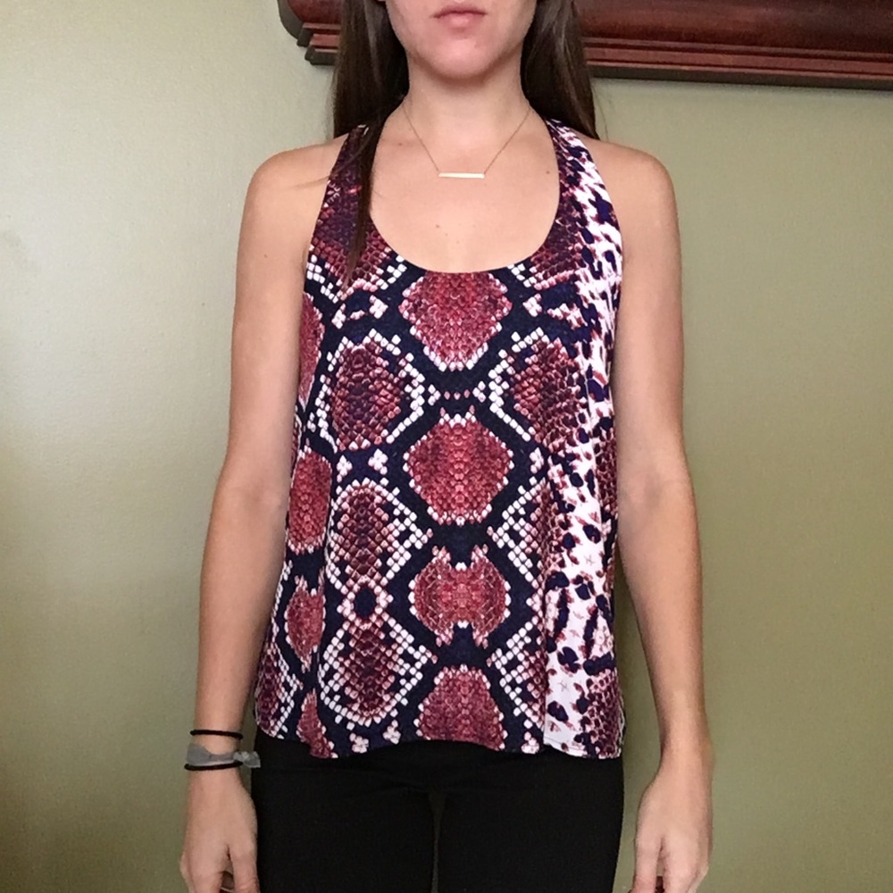 Eight sixty snake print tank